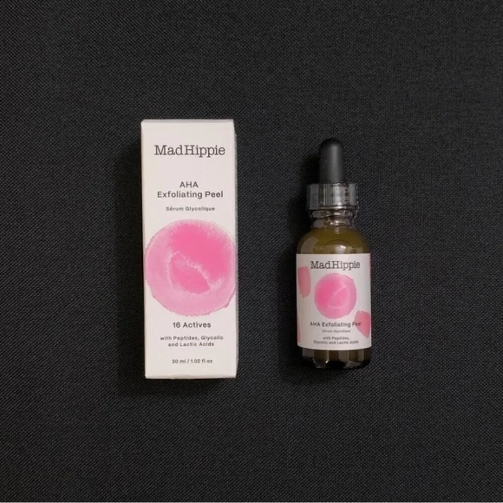 MAD HIPPIE AHA Exfoliating Peel w/ Ceramides & Peptides, Glycolic & Lactic Acid